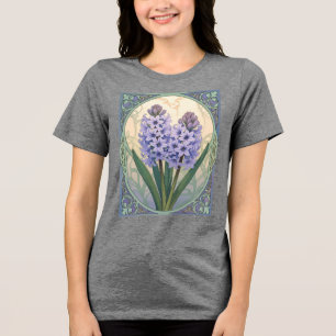 Camiseta Triblenda Flor de Sonbol Lila Jacinto de Nowruz