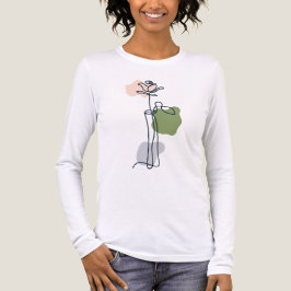 Camiseta Triblenda Flor Rosa abstracta