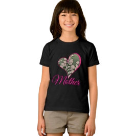 Camiseta Triblenda Flor Rosa Verde