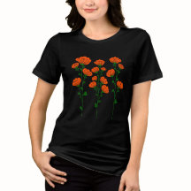 Flor silvestre naranja vintage