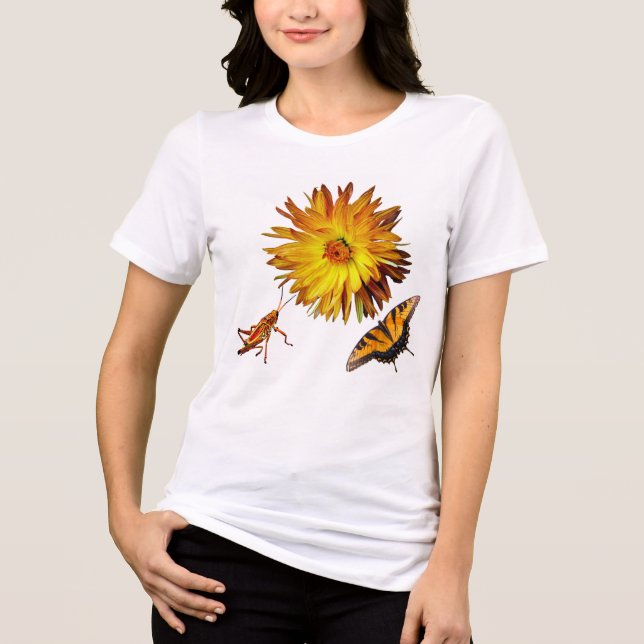 Camiseta Triblenda Flora y fauna (Anverso)