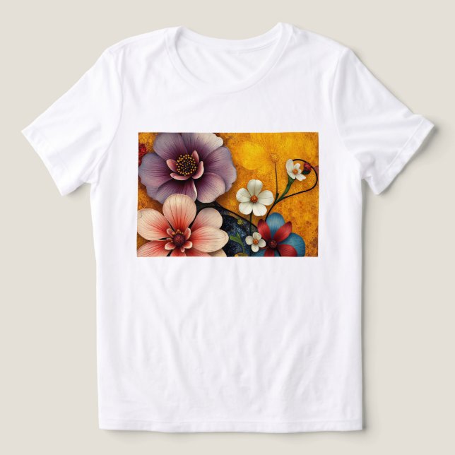 Camiseta Triblenda Floral Burst (Diseño delantero )