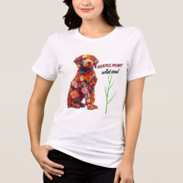 Camiseta Triblenda Floral Dog T-Shirt | Cute Flower Puppy Design