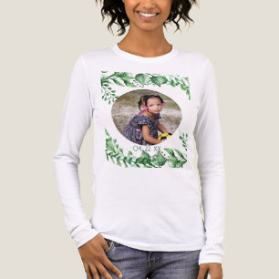 Camiseta Triblenda Florales de hojas verdes personalizadas de 1 image
