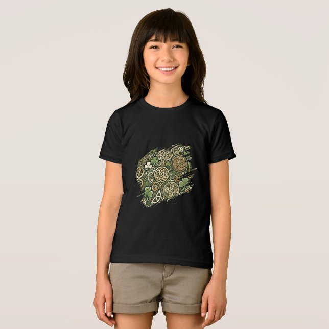Camiseta Triblenda Florecer Celta ( Anverso Completo)