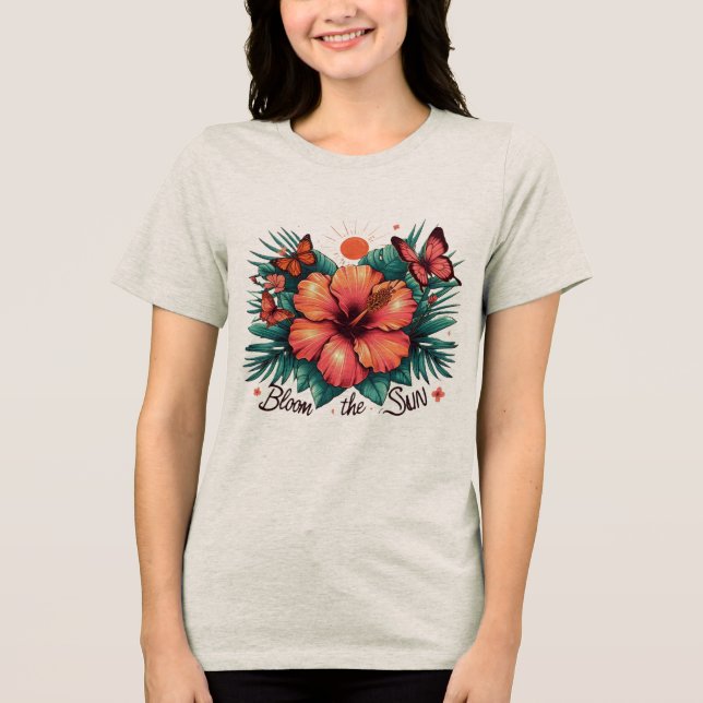 Camiseta Triblenda florecer el sol (Anverso)