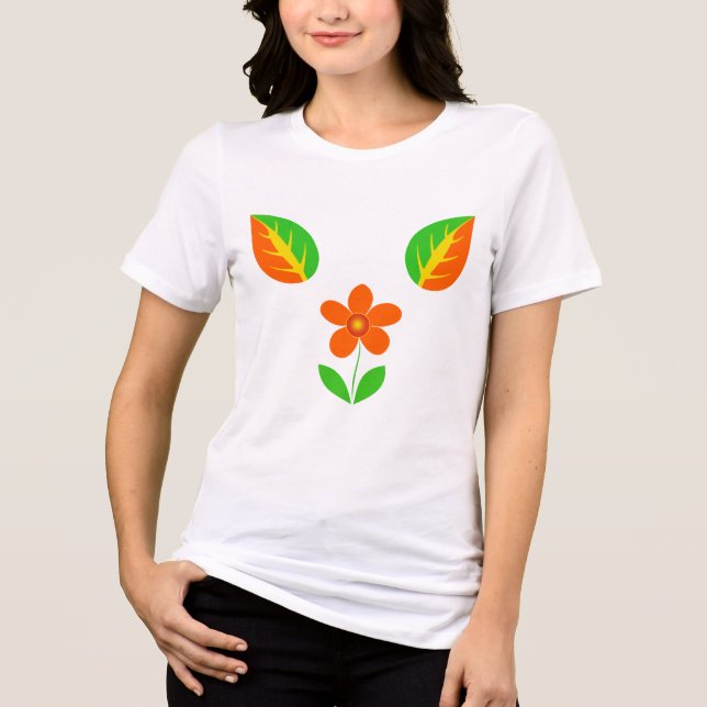 Camiseta Triblenda flores (Anverso)