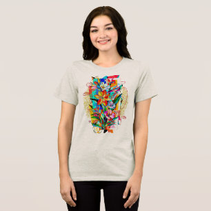 Camiseta Triblenda Flores cubistas