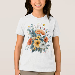 Camiseta Triblenda Flores de Boho del Día de la Madre Clipart-619830