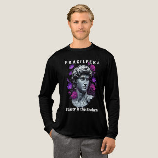 Camiseta Triblenda Flores de neón rompieron la estatua griega Era frá