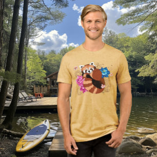 Camiseta Triblenda Flores Red Panda Lotus Henna