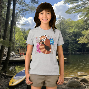 Camiseta Triblenda Flores Red Panda Lotus Henna