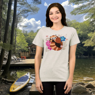 Camiseta Triblenda Flores Red Panda Lotus Henna