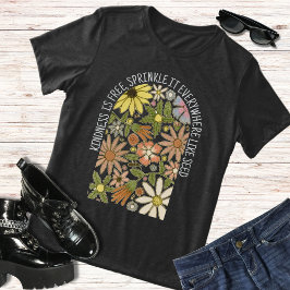 Camiseta Triblenda Flores salvajes Boho Amabilidad es Floral Primaver