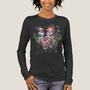 Camiseta Triblenda Flores Silvestres Y Libres De Mariposa Floral Silv