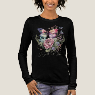 Camiseta Triblenda Flores Silvestres Y Libres De Mariposa Floral Silv