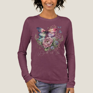 Camiseta Triblenda Flores Silvestres Y Libres De Mariposa Floral Silv