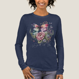 Camiseta Triblenda Flores Silvestres Y Libres De Mariposa Floral Silv