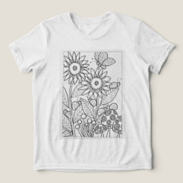 Camiseta Triblenda Flores y adybugs