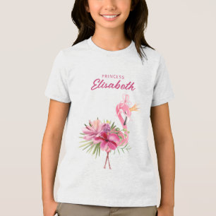 Camiseta Triblenda Flores Y Fermones Tropicales