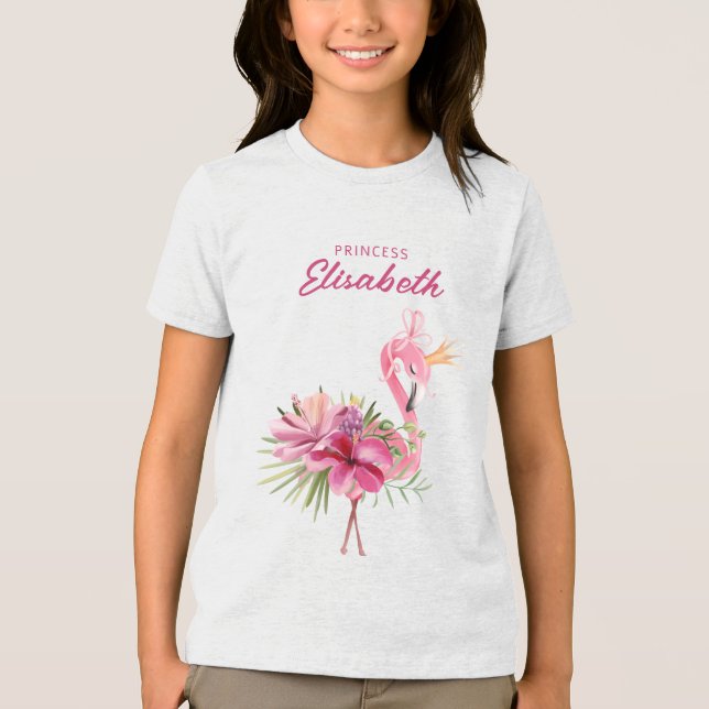 Camiseta Triblenda Flores Y Fermones Tropicales (Anverso)
