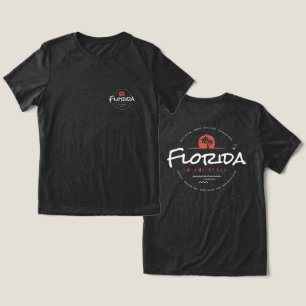 Camiseta Triblenda Florida Miami Beach Retro Atardecer Palma Tropical