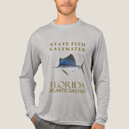 Camiseta Triblenda Florida Saltwater Fish Atlantic Sailfish Design