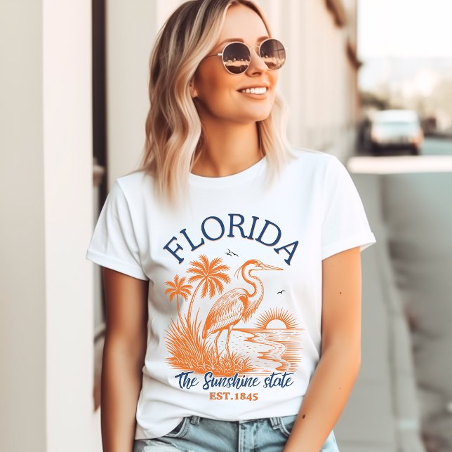 Camiseta Triblenda Florida The Sunshine State - & Palm Beach Scene (Subido por el creador)