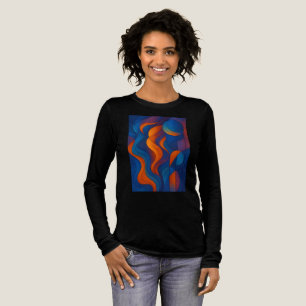 Camiseta Triblenda "Flujo de resumen digital - Arte fluido generado p
