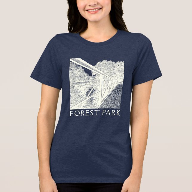 Camiseta Triblenda Forest Park St. Louis MO T-Shirt (Anverso)