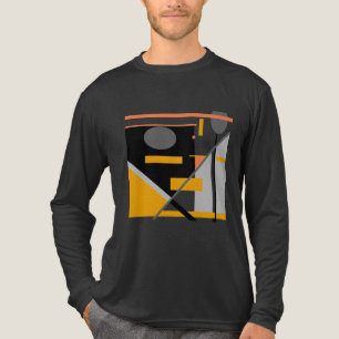Camiseta Triblenda Formas geométricas de Naranja negro gris MCM Look 