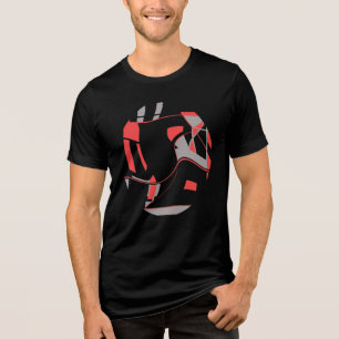 Camiseta Triblenda Formas grises rojas arremolinadas Circulares Suroe
