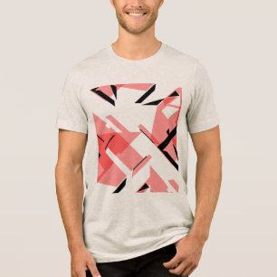 Camiseta Triblenda Formas negras negras livianas Resumen de arte insp