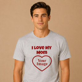 Camiseta Triblenda Foto de Amo a Mi Mamá