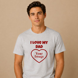 Camiseta Triblenda Foto de amo a mi papá