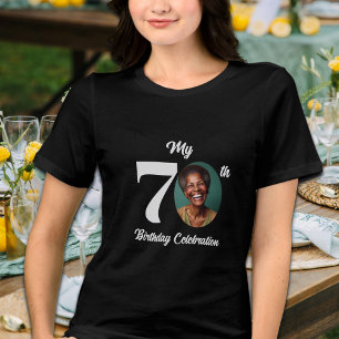 Camiseta Triblenda Foto de cumpleaños 70 audaz
