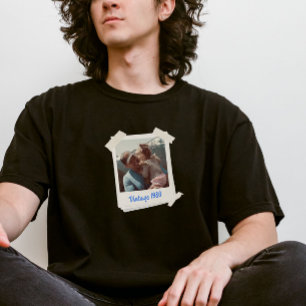 Camiseta Triblenda Foto de época personalizado y regalo de año