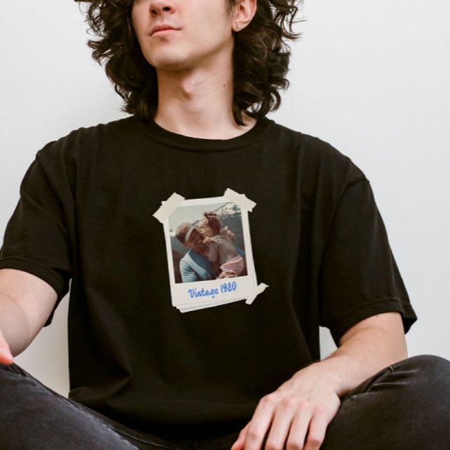 Camiseta Triblenda Foto de época personalizado y regalo de año (Subido por el creador)