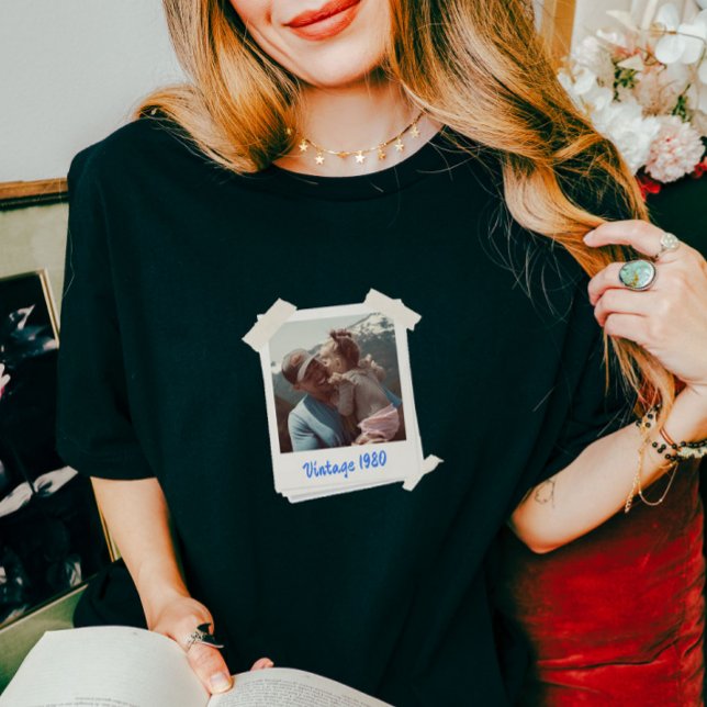 Camiseta Triblenda Foto de época personalizado y regalo de año (Subido por el creador)