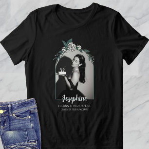 Camiseta Triblenda Foto elegante de arco en blanco y negro para gradu