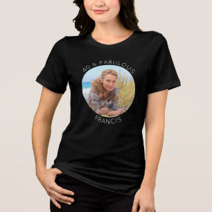 Camiseta Triblenda Foto en blanco y negro 40 y fabulosa