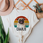 Camiseta Triblenda Foto Mascota retro Personalizado de perro ventilad<br><div class="desc">Celebra tu amor por tu amigo con nuestro Mascota retro Personalizado de perro de la época personalizada. Esta camisa elegante y cómoda es perfecta para cualquier amante de las mascotas, ya que combina un diseño de atardecer de estilo retro con la foto personalizado de su mascota para un aspecto único...</div>