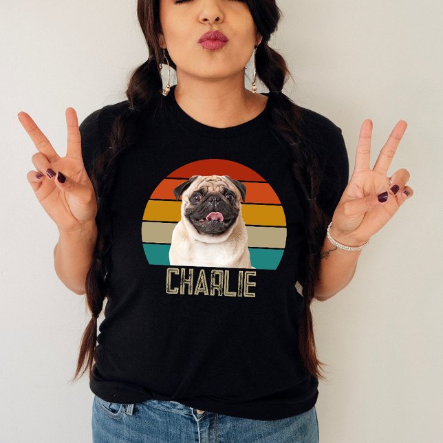 Camiseta Triblenda Foto Mascota retro Personalizado de perro ventilad (Subido por el creador)