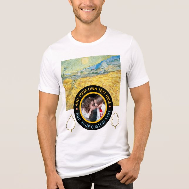 Camiseta Triblenda Foto-texto personalizado - Fiesta de cumpleaños de (Anverso)