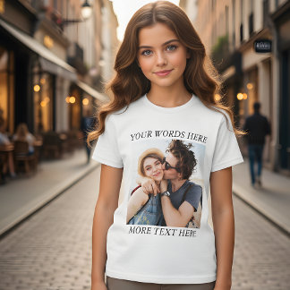 Camiseta Triblenda Foto y Texto Personalizados