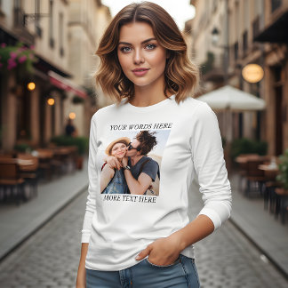 Camiseta Triblenda Foto y Texto Personalizados