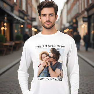Camiseta Triblenda Foto y Texto Personalizados