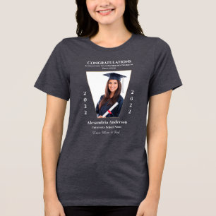 Camiseta Triblenda Fotos de graduados Felicitaciones Personalizadas