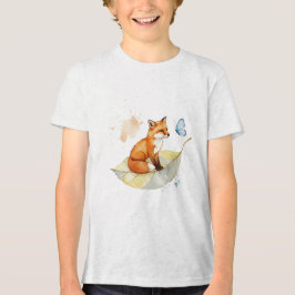 Camiseta Triblenda  Fox and a butterfly 