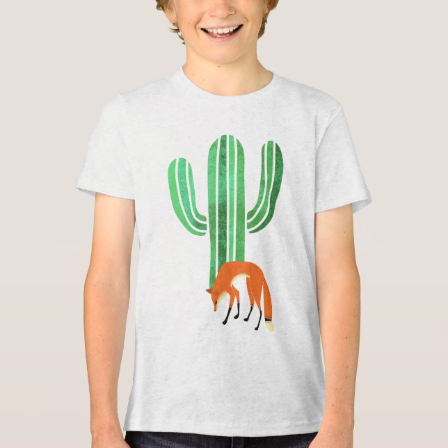Camiseta Triblenda Fox and cactus (Anverso)
